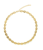Gold puka shell necklace with adjustable size